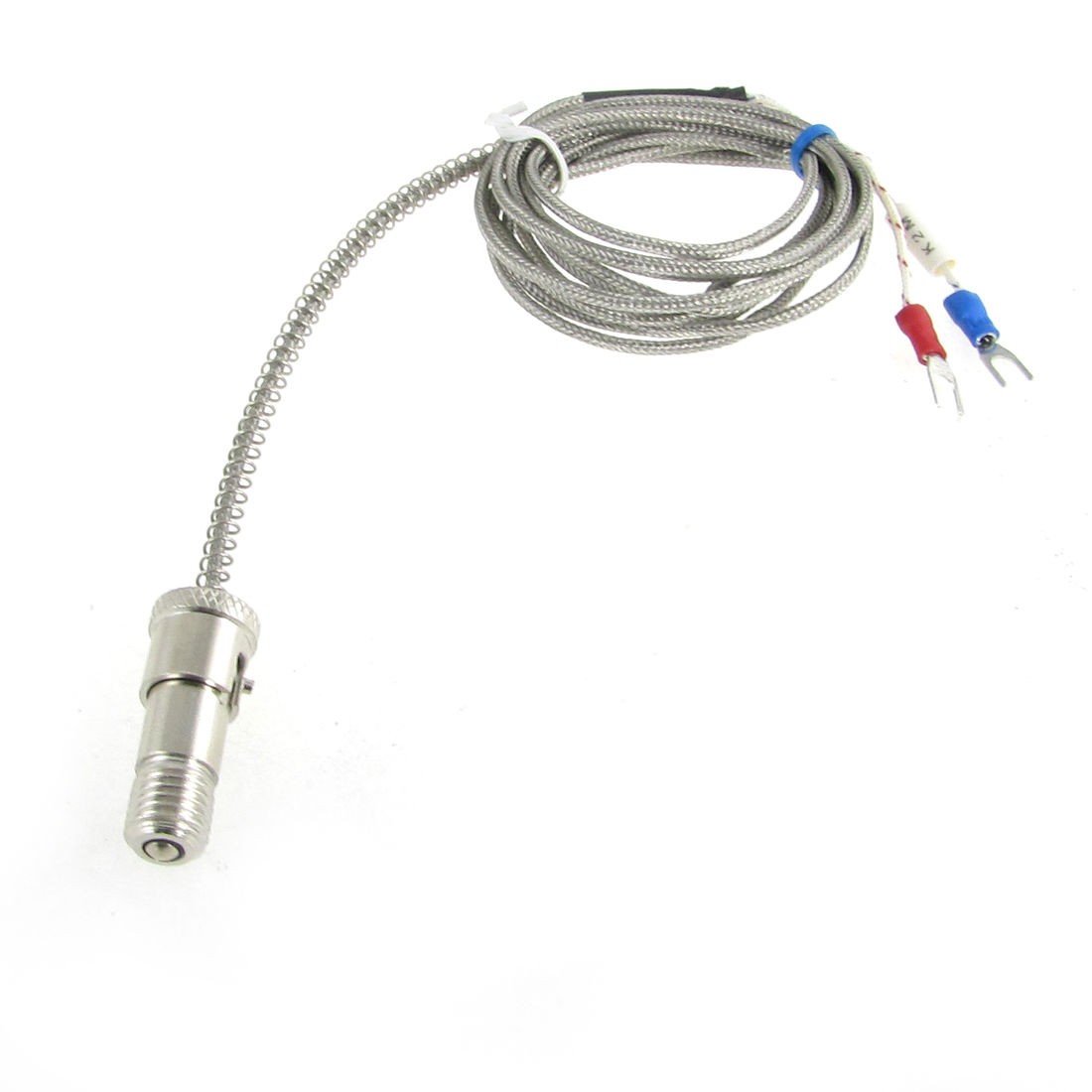 K Type 0-400C Spring Loaded Thermocouple Sensor 2M