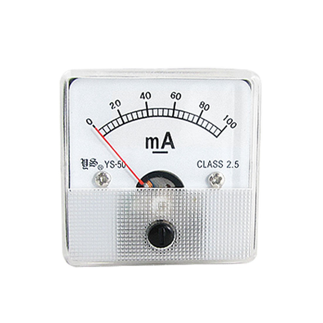 DC 0-100mA Square Face Analog Current Panel Ammeter