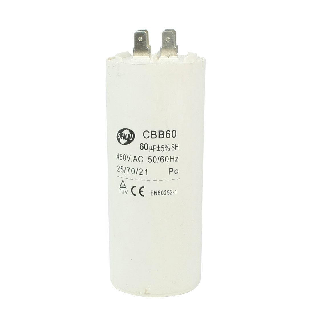 Washers White Motor Running Capacitor 60uF AC 450V CBB60