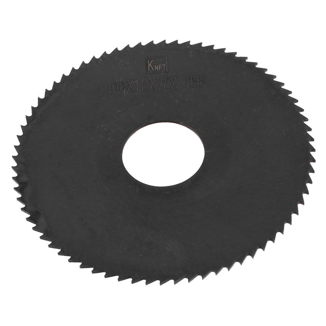 100mm x 1.2mm x 72Teeth Black HSS 27mm Hole Dia Saw Blade for Carpentry
