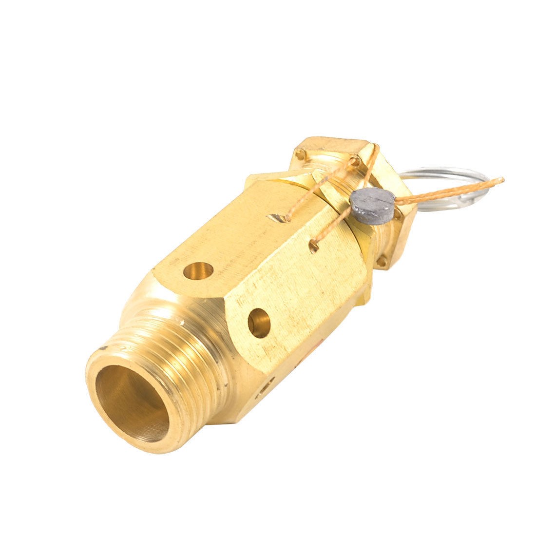 1/2"PT Male Thread Air Compressor Metal Pressure Relief Valve w Split Ring