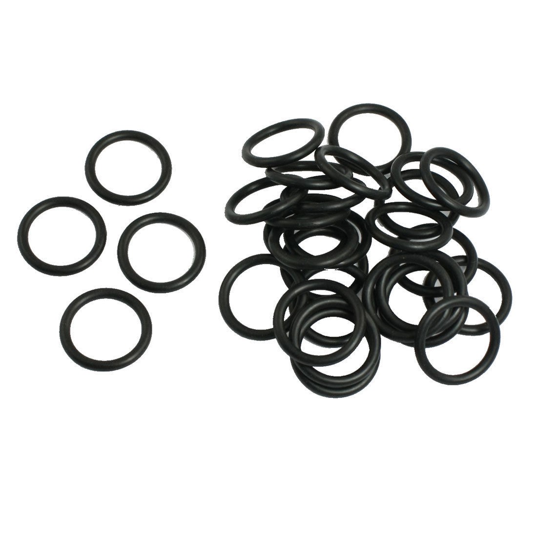 50 Pcs 29mm x 3.5mm x 22mm Mechanical Black NBR O Rings Oil Seal Washers