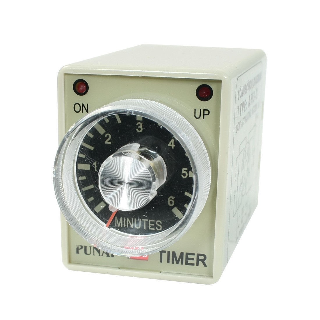 AH3-3 DC 24V 8 Pins DPDT 0-6 Minutes 6Min Power on Delay Timer Time Relay