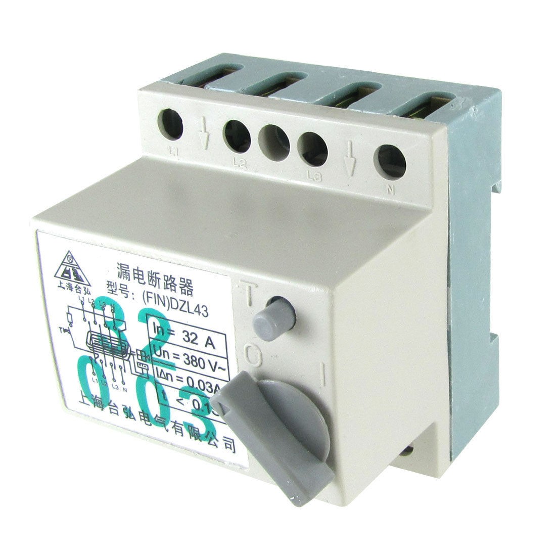 AC 380V 32A 4P Switch Type ELCB Earth Leakage Circuit Breaker