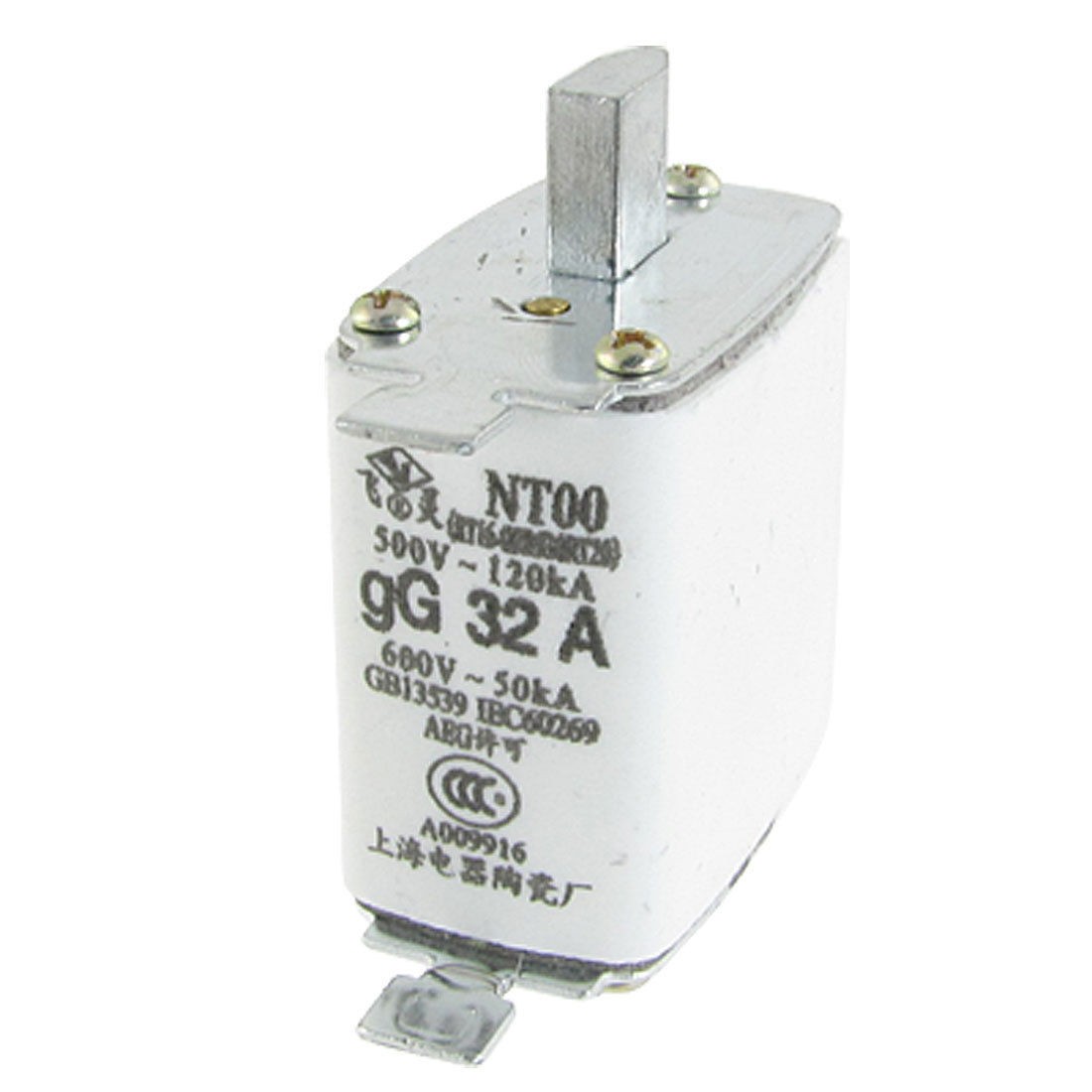NT00 500V 120kA 600V 50kA Blade Contact Fuse Link gG 32A