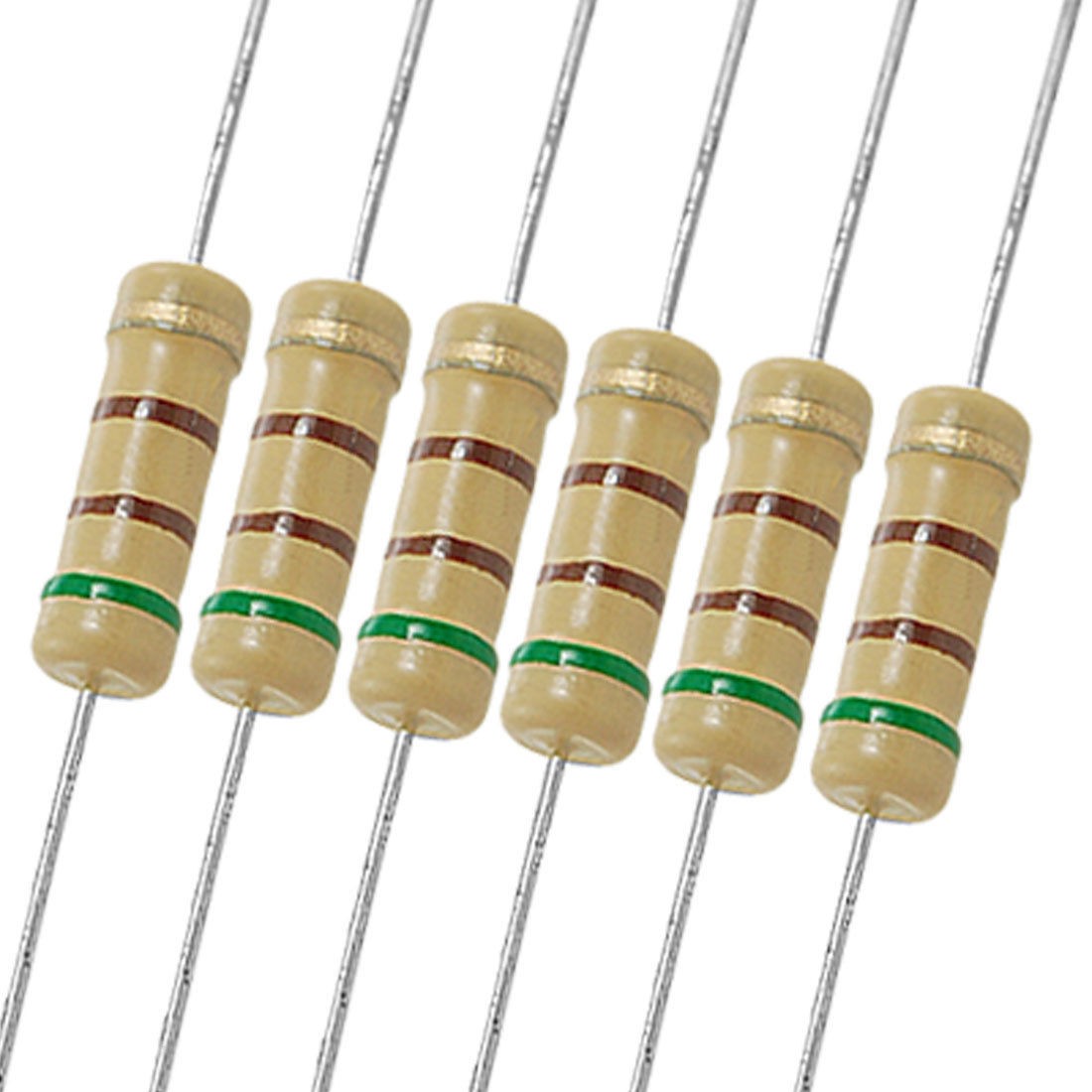 1W 510 Ohm 5 Axial Carbon Film Resistor Tape 1000 Pcs