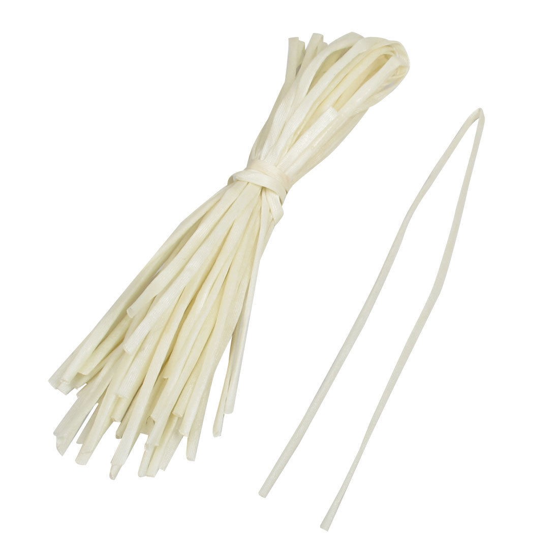 30 Pcs 80cm 6mm Dia. PVC Fiberglass Insulating Sleeving Sleeve