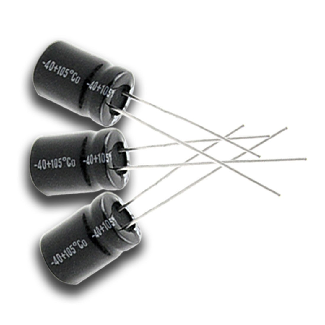 20 x 1000uF 10V Radial Electrolytic Capacitor 8x11mm