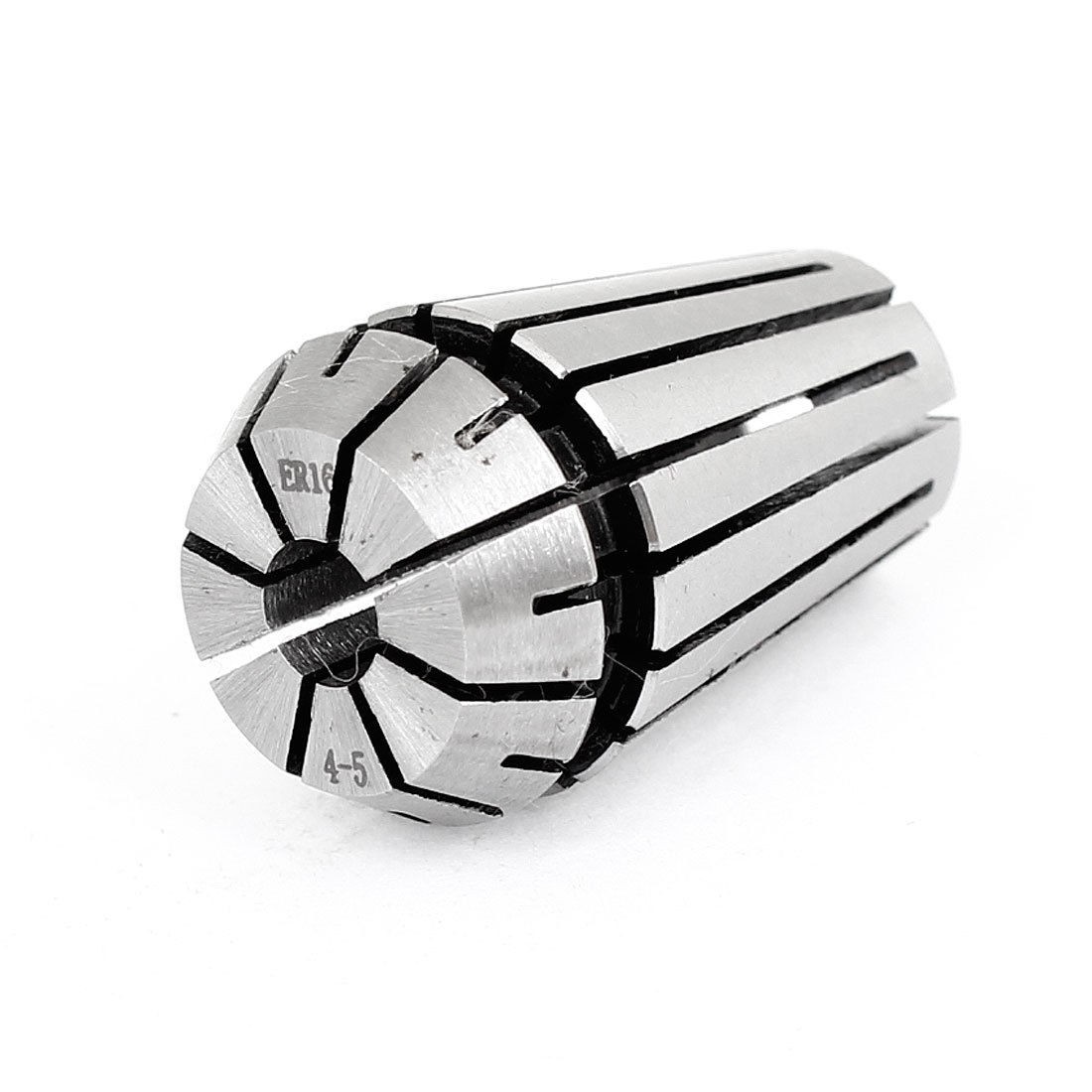 Machinery Stainless Steel 5-4mm ER16 Spring Collet Chuck Silver Tone
