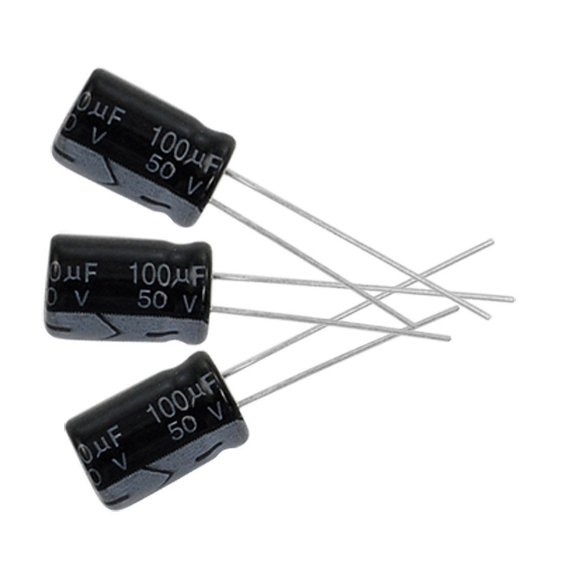 20 x 100uF 50V 105C Radial Electrolytic Capacitor 8x12