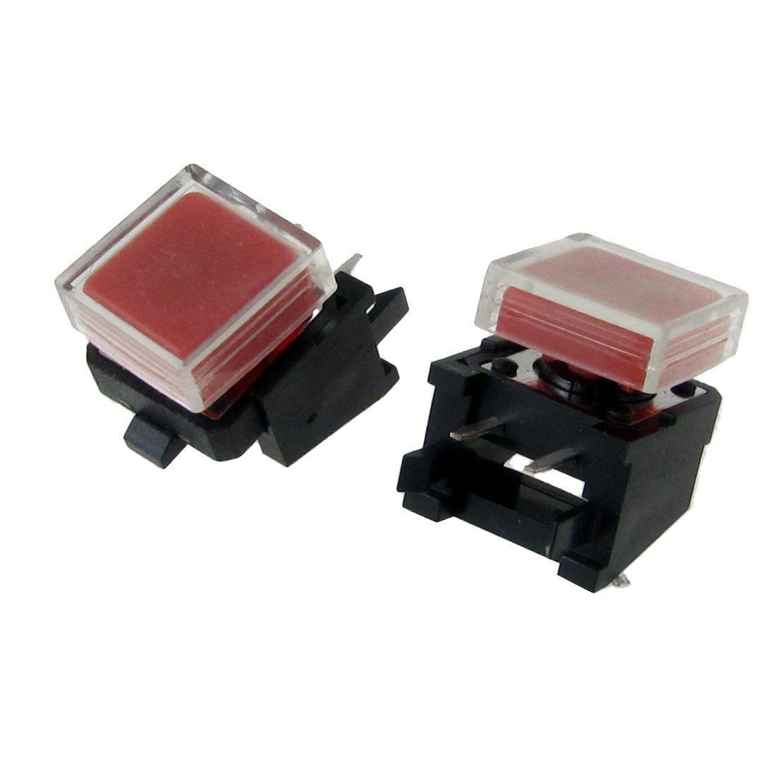 10x Momentary Tact Tactile Push Button Switch Right Angle 12 x 12mm x 15mm w Cap