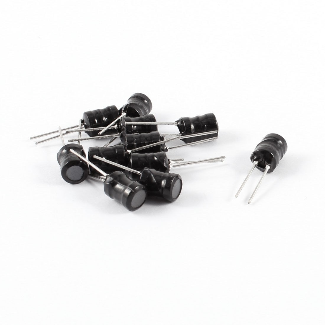 10pcs Magnetic Core 100uH Radial Leads 6x8 6mm x 8mm Inductors