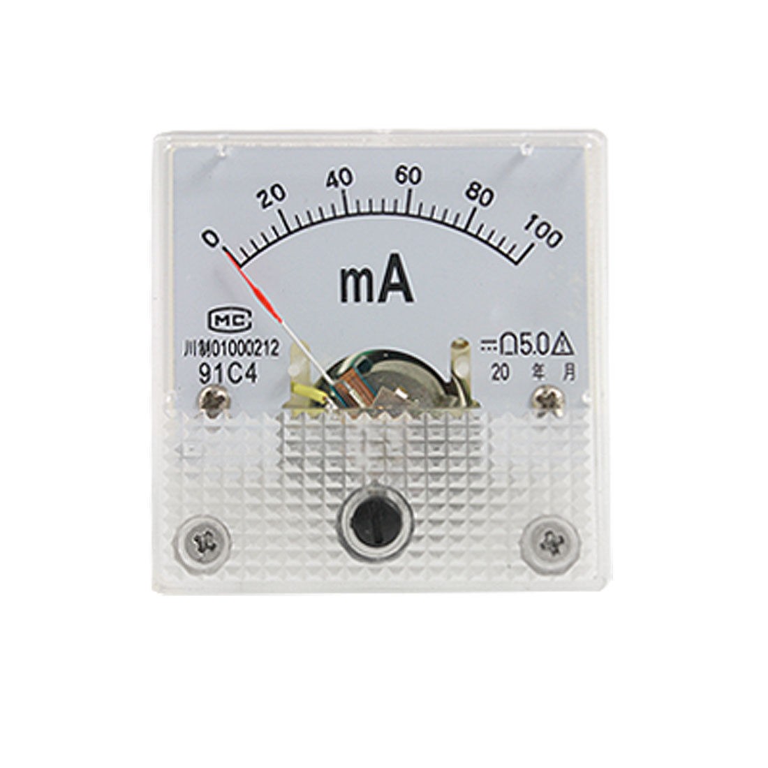 Class 5 Accuracy DC 0-100mA Current Panel Ammeter 91C4