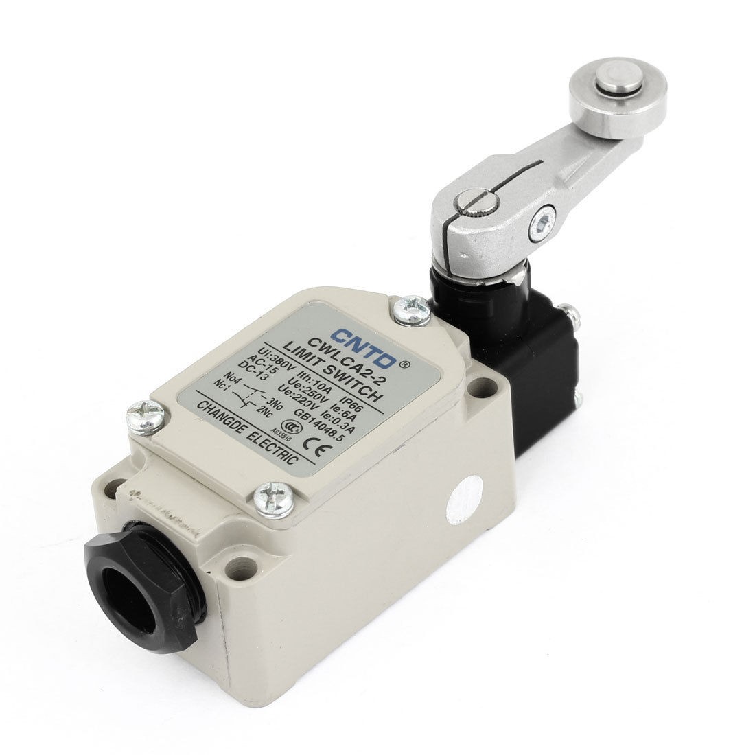 CWLCA2-2 Momentary Rotary Adjust Roller Lever Arm Limit Switch NO/NC
