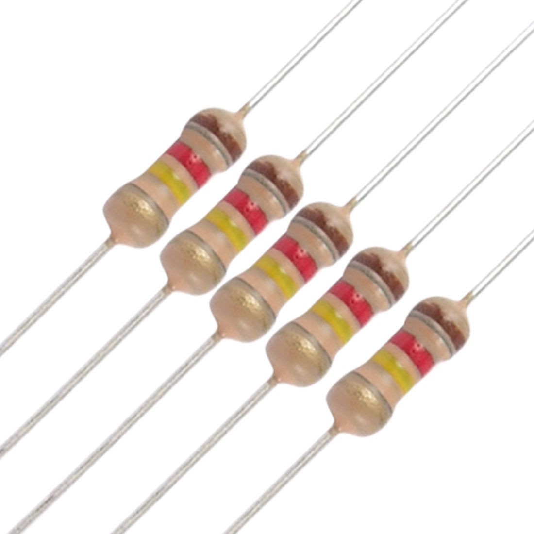 100 x Resistors 120K ohm OHMS 1/4W 250V 5% Carbon Film 