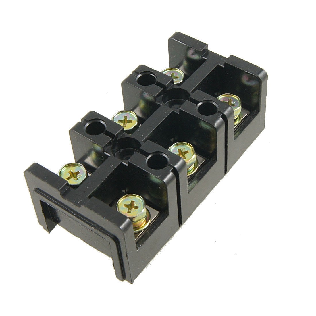 Dual Row 3 Position 3P Screw Terminal Strip Connector 600V 60A