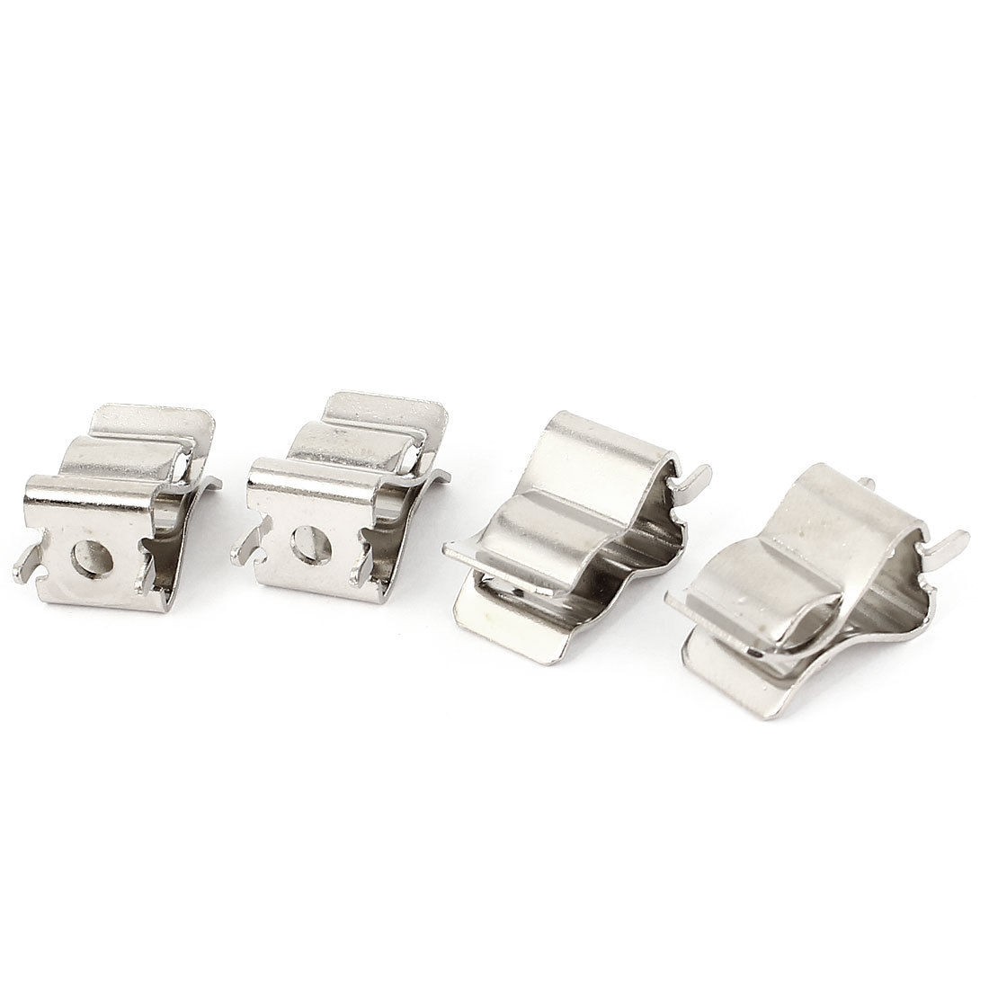 4 Pcs Silver Tone Clips Holder bracket for 10mm x 38mm Fuse