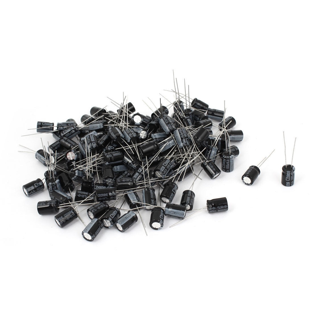 160 Pcs 8x11 5mm 1000uF 6 3V Radial Leads Aluminum Electrolytic Capacitors
