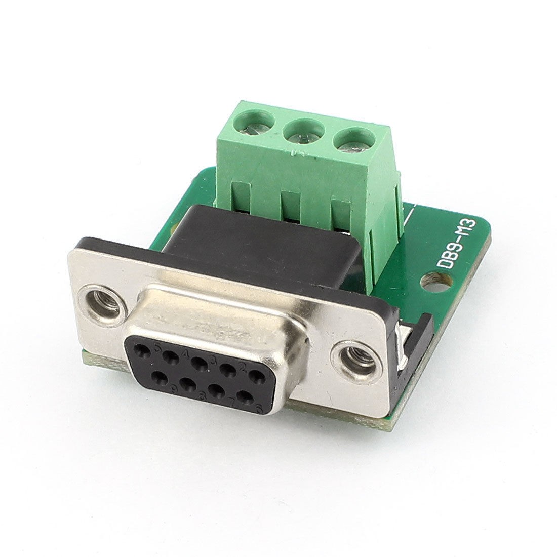 DB9 RS232 D Sub Female Adapter to 3 Position Terminal Connector Signal Module