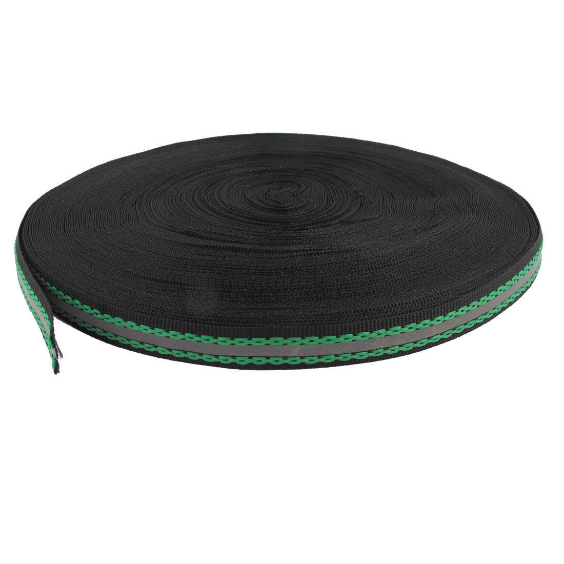 1 2cm Black Fabric Flower Lace Decor Safety Reflective Tape 45M Length