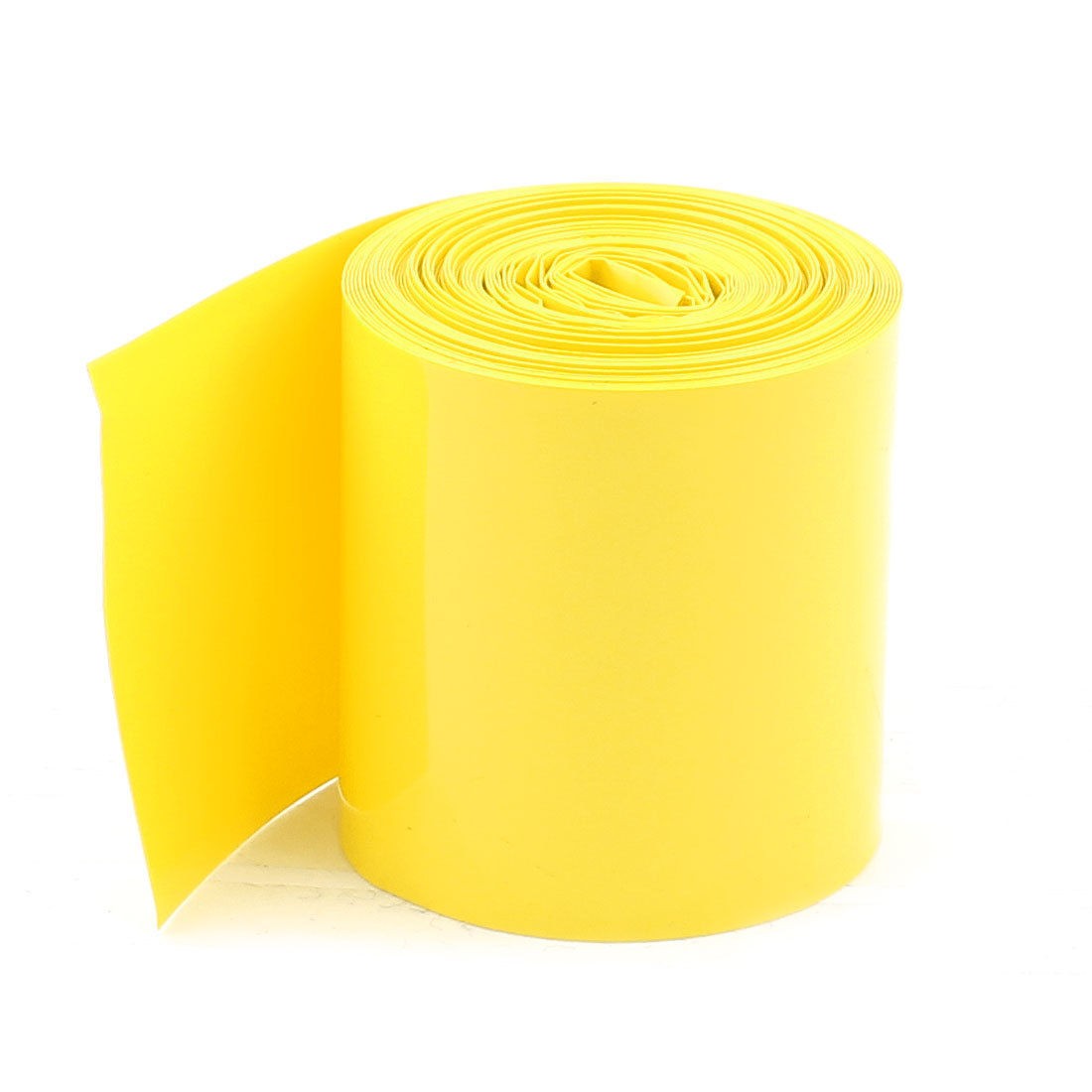 50mm Width PVC Heat Shrink Tubing Tube Yellow 5Meters for 2 x 18650 Batteries