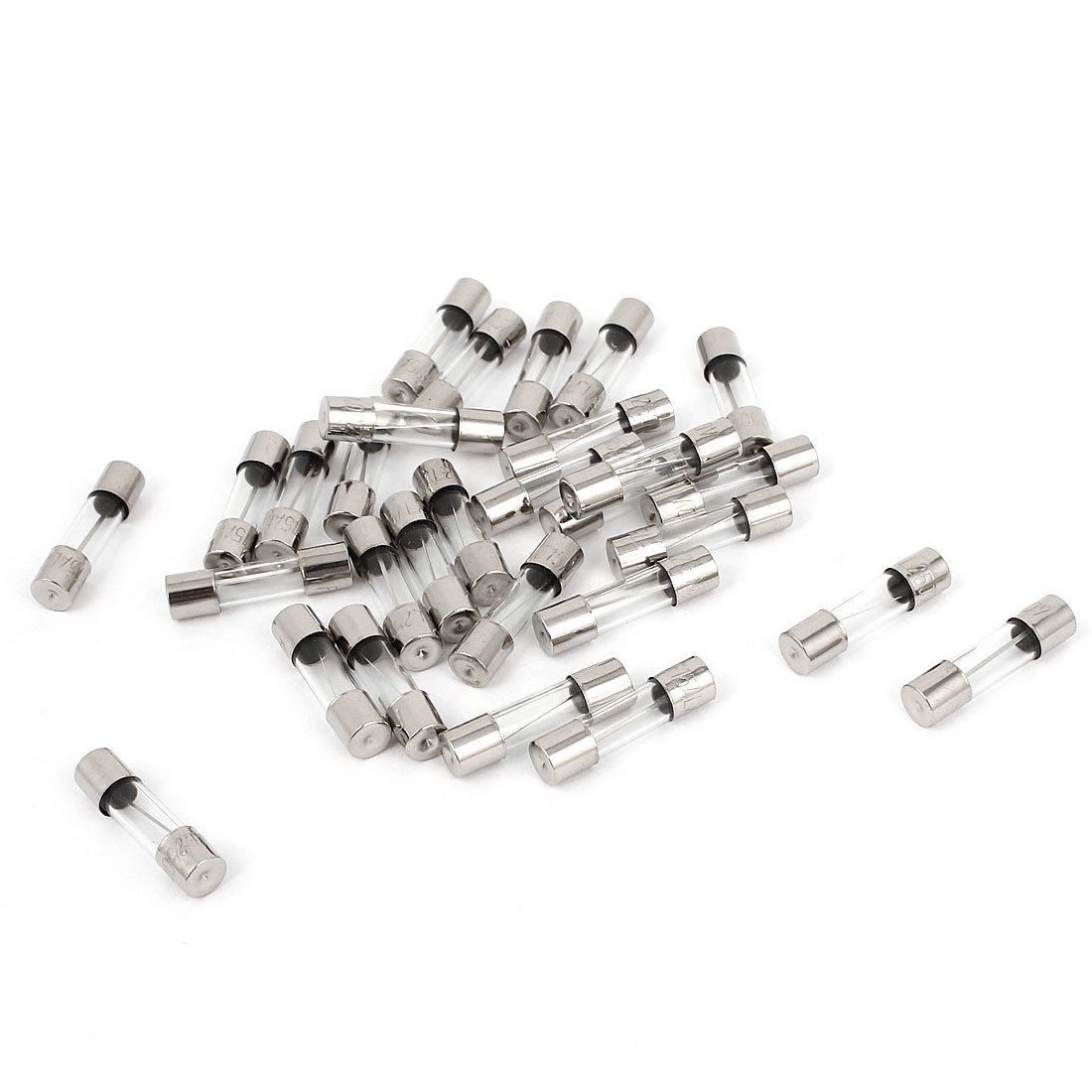 30 Pcs 15A 250V Quick Fast Blow Glass Tube Fuses 5mm x 20mm F15AL250V