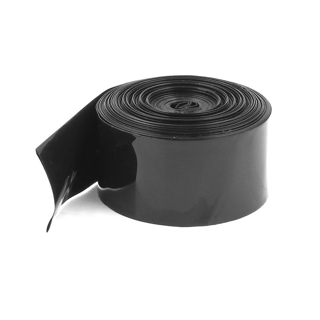 29 5mm 18 5mm PVC Heat Shrink Tubing Black 10M 33ft for 18650 18500 Battery