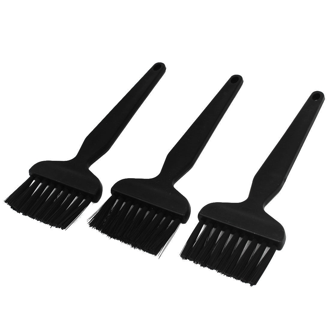 Keyboards Fans Vents Plastic Anti Static ESD Dust Cleaning Brush Black 3pcs