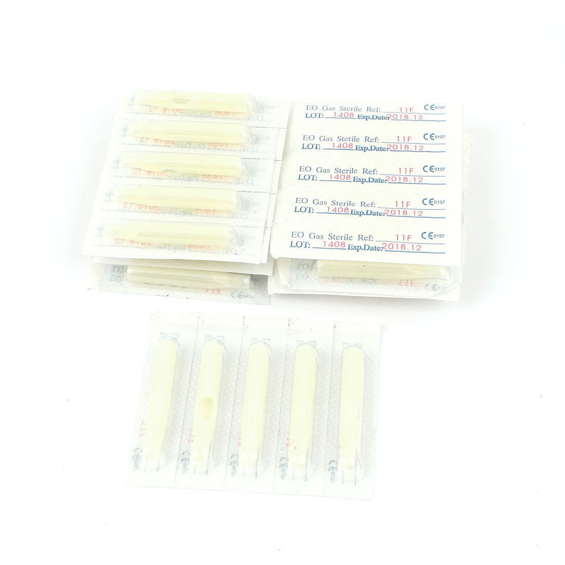 50x Disposable Tattoo Tip Tube Nozzle 11ft White for Flat Magnum Shader Needles