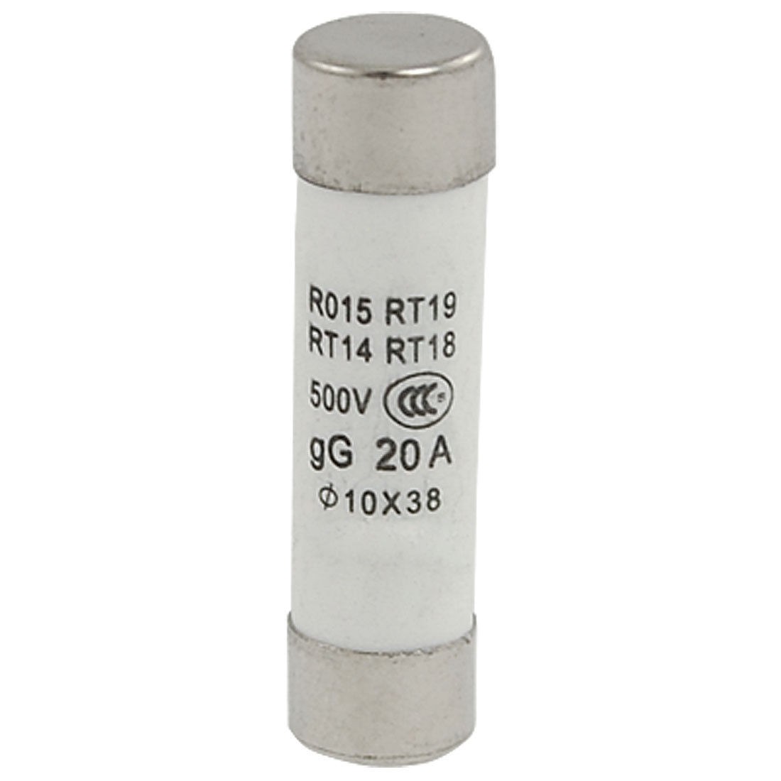 RO15 10 x 38mm Cylinder Ceramic Fuses 500V 20A 20 Pcs