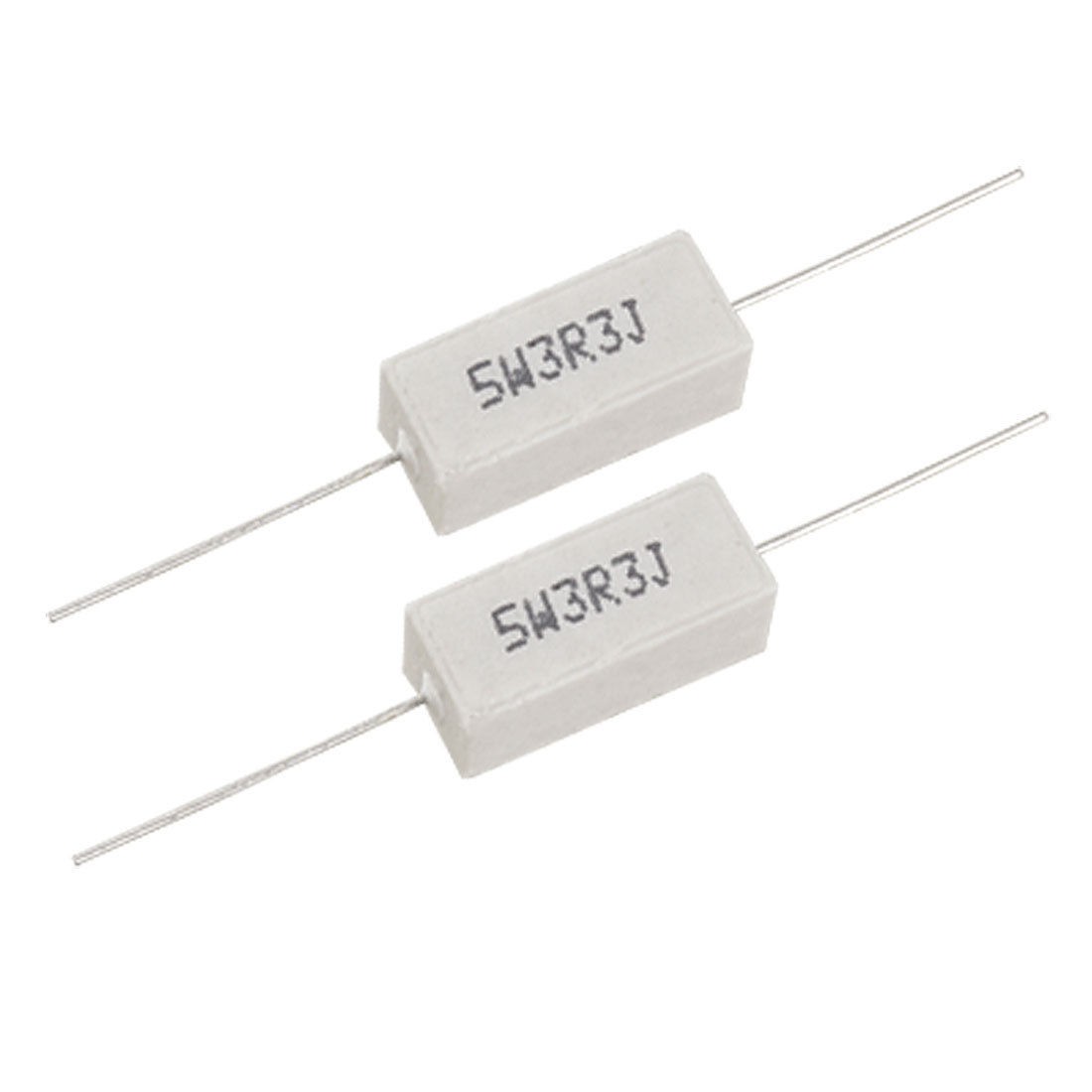 10x Axial Ceramic Cement Resistors 3.3 Ohm 5W Watt 3R3 5%