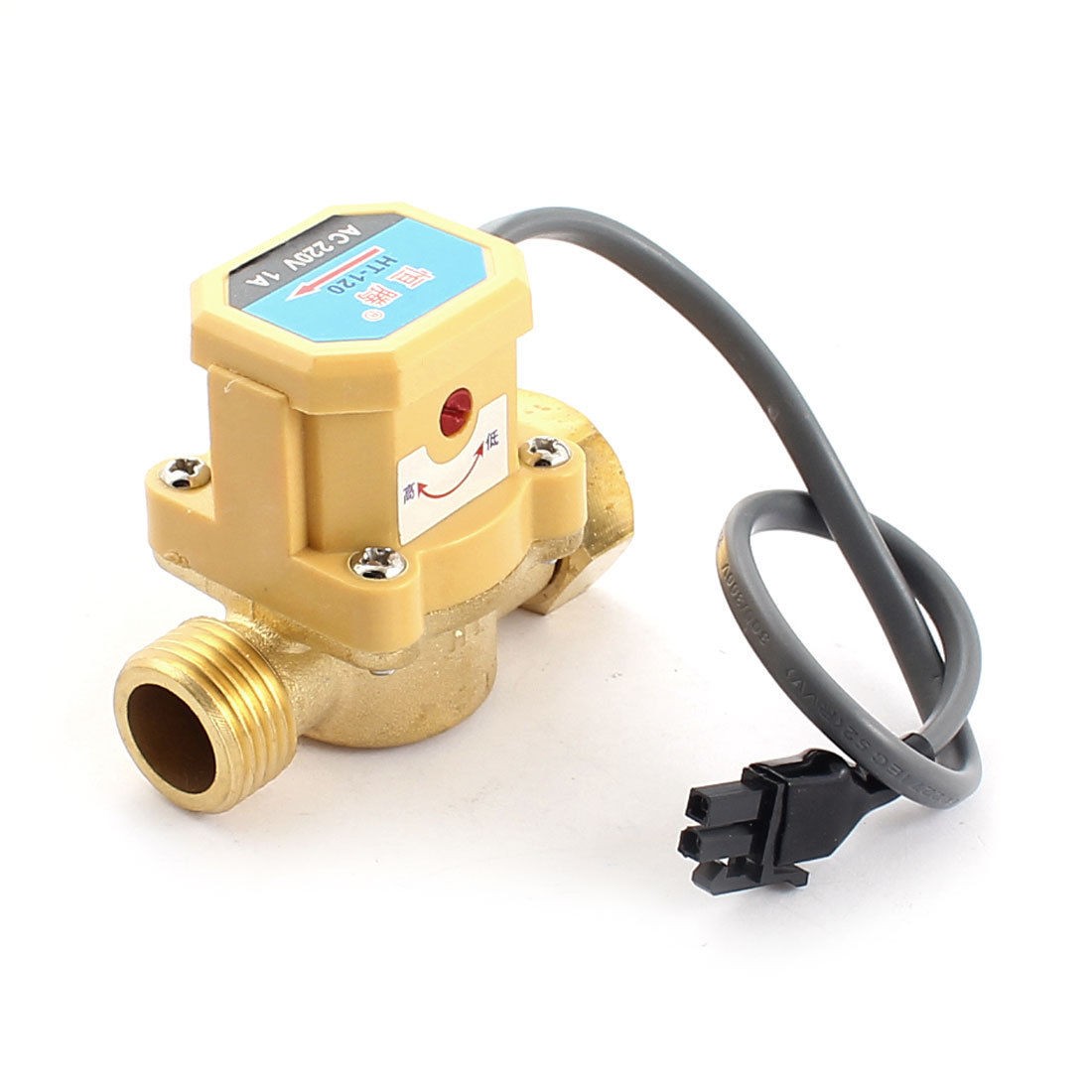 1 2BSP to 1 2BSP M F Thread Water Flow Sensor Control Switch 5L MIN 0 6MPA 120W