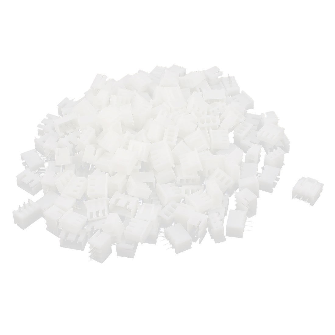 200pcs White XH2 54 3P Connectors 2 54mm Female Pin Header Housing