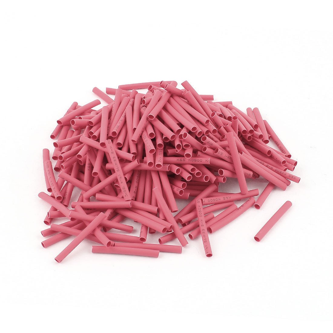 300pcs 2mm Ratio 2 1 Red Polyolefin Heat Shrink Tubing Cable Wire Wrap