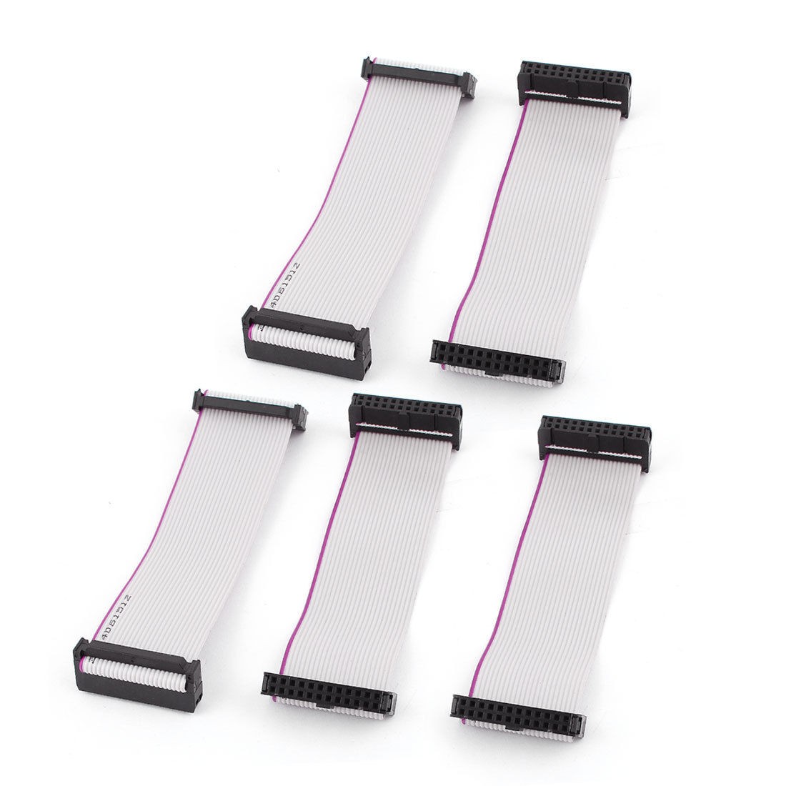 Arduino DIY FC24P 24pin IDC Socket Extension Flat Ribbon Cable Wire 10cm 5pcs