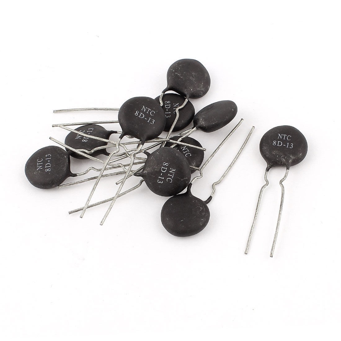10 x NTC 8D 13 4A 8ohm 13mm Surge Current Limiting Thermistor Temperature Sensor