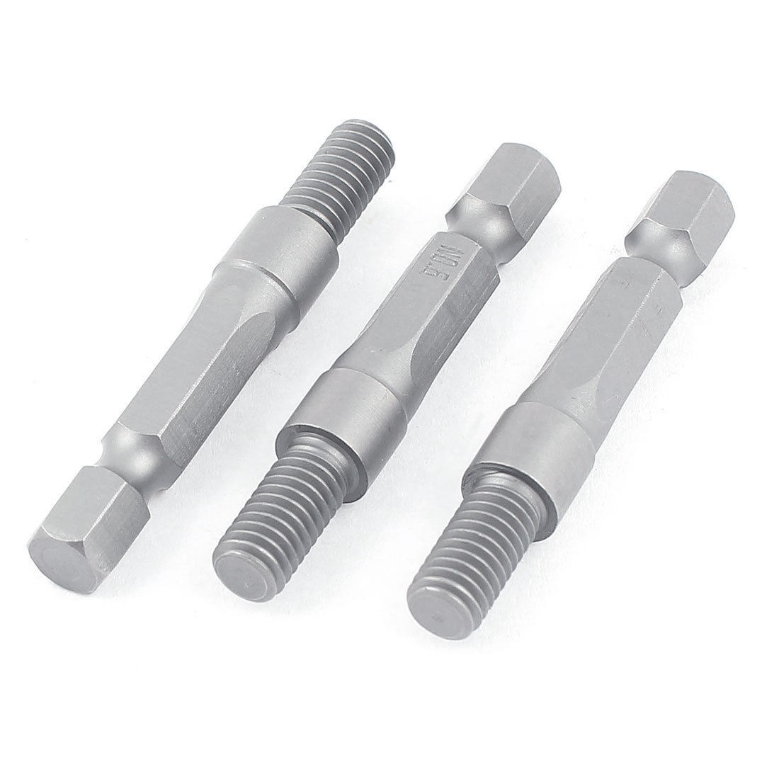 3pcs 6mm M6 Male Thread 7mm Hex Shank Electric Drill Chuck Adapter