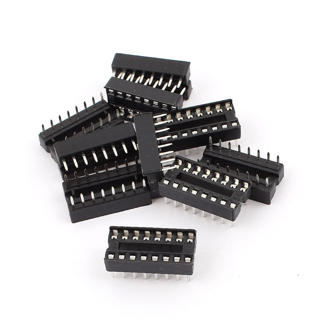 10 Pcs 2 54mm Pitch 2 Row 16 Pins Soldering DIP IC Chip Socket Adaptor