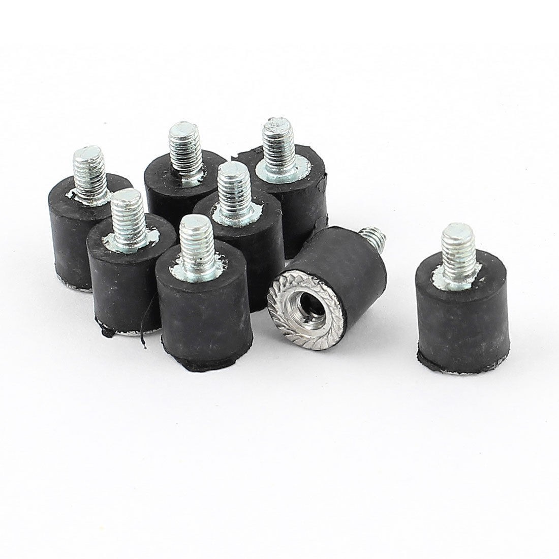 8pcs M3 Male Female Anti Vibration Rubber Mounts Isolator 8mm x 8mm