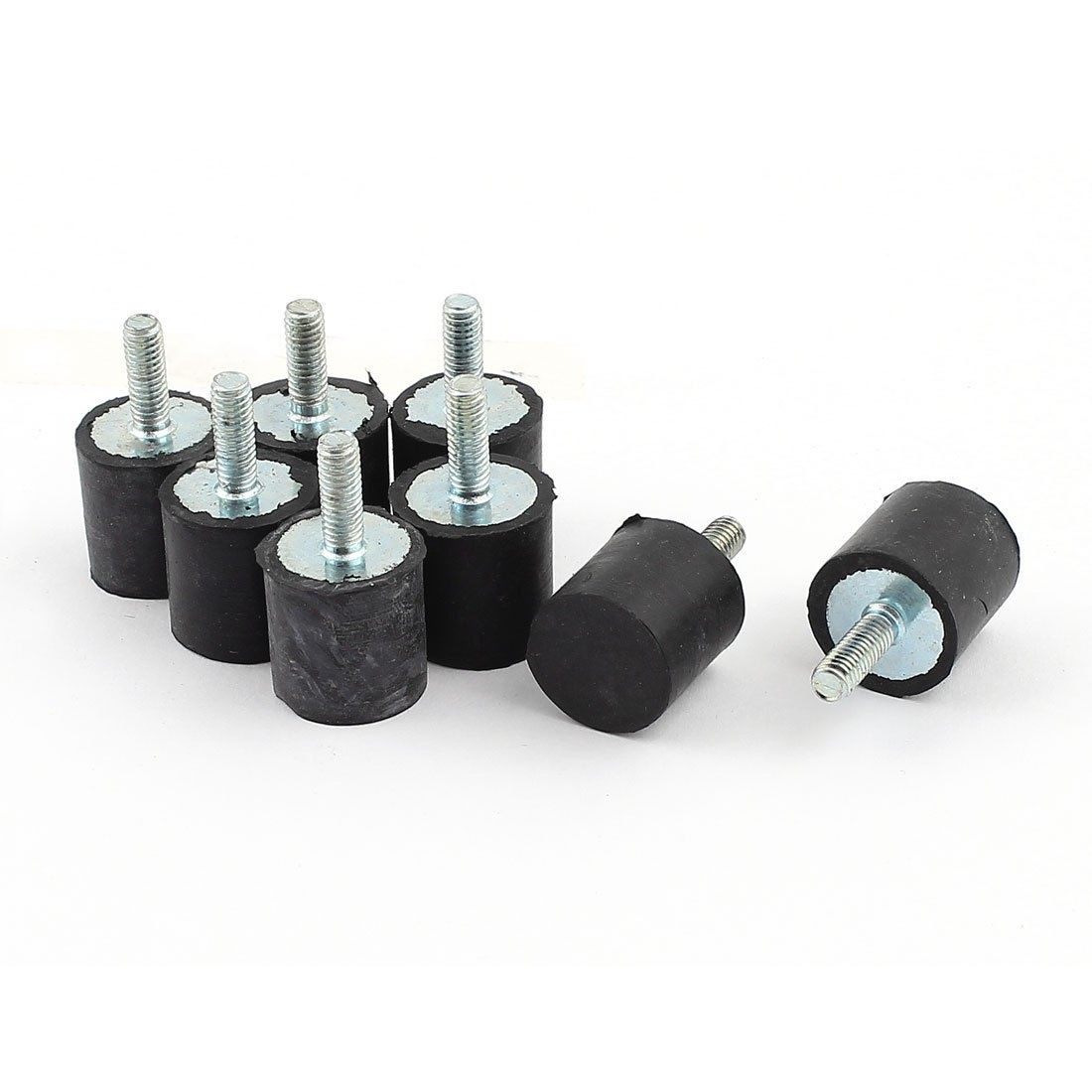 8pcs 5/8" x 5/8" Rubber Shock Absorber Vibration Isolator Mounts M4