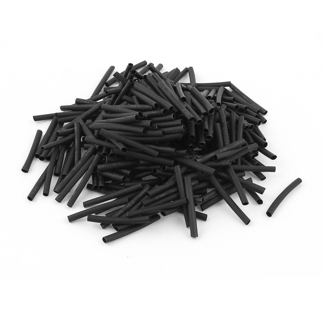 300pcs Wrap Wire Black 2mm Dia Heat Shrink Tube Sleeving 2 1