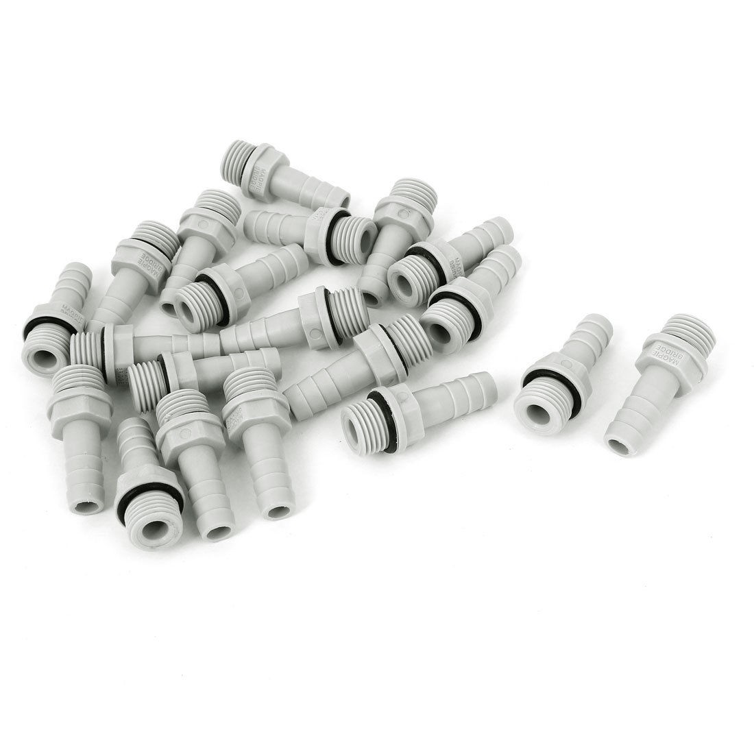 20pcs Pipe Fitting Coupler Adapter 1 4BSP Thread x 8mm Hose Barb Fuel Gas Water