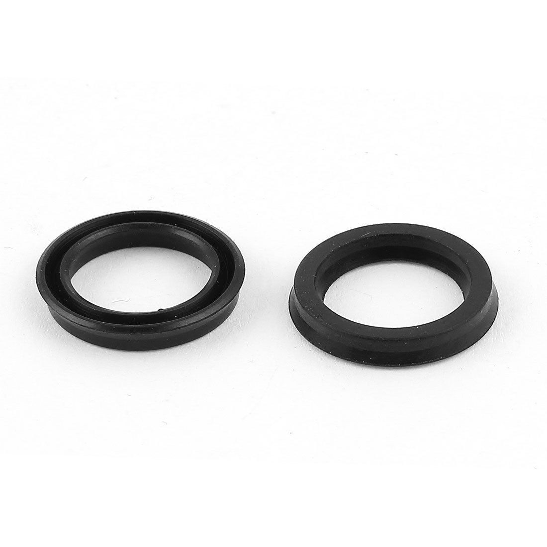 2pcs 16mmx12mmx3mm Rubber Air Seal Gaskets Black for Solenoid Valve