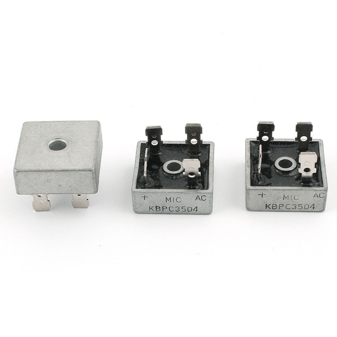 3pcs KBPC3504 400V 35A Metal Case Single Phase Diode Bridge Rectifier