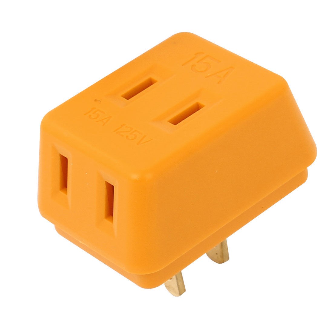 US Plug AC 125V 15A 3 Outlet Wireless Power Socket Adaptor Orange