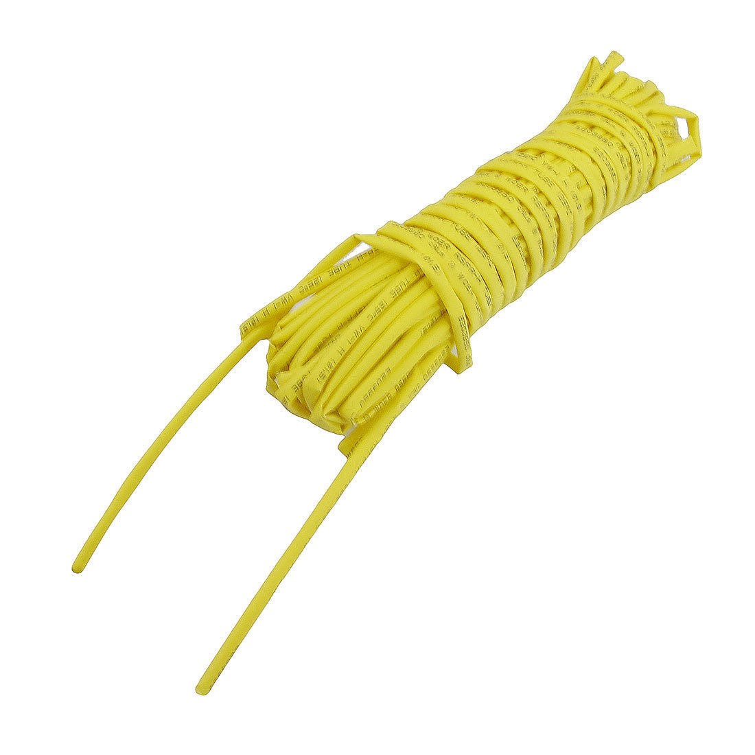 Ratio 2:1 1.5mm Dia Yellow Polyolefin Heat Shrinkable Tube 8M 26.2Ft