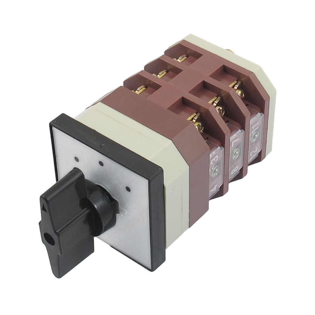 AC 380V 16A Lock 12 Terminals 3 Position Cam Combination Changeover Switch New