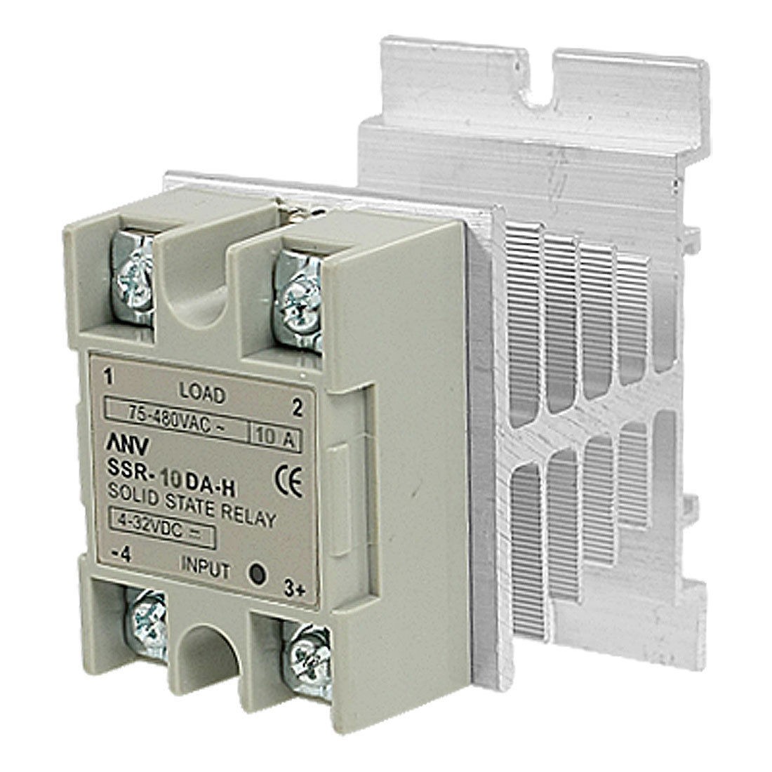 Single Phase Solid State Relay SSR-10DA 10A 75-480V AC + Heat Sink Pjhyj