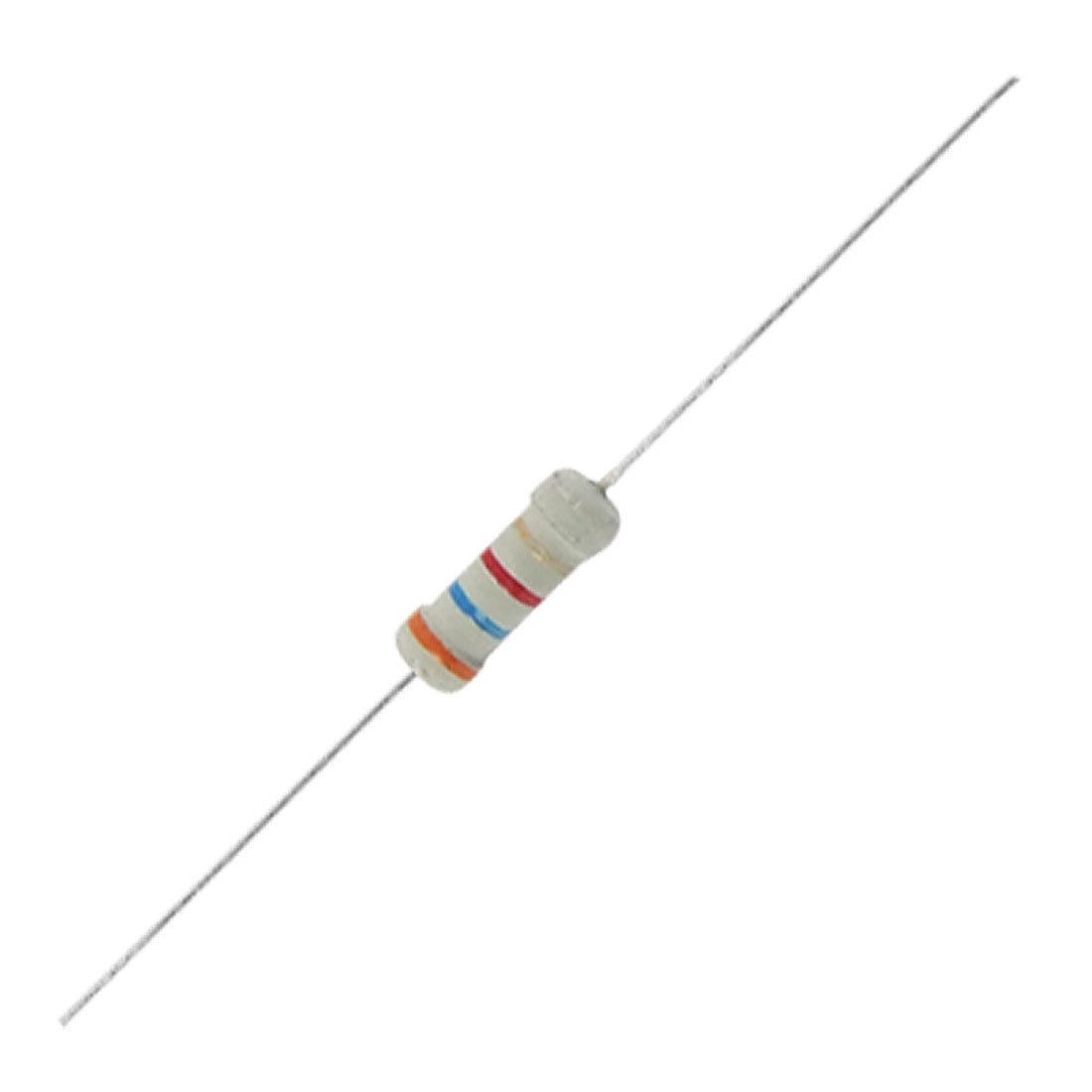 3.6K Ohm 3K6 1W 5% Axial Carbon Film Resistors 500 Pcs