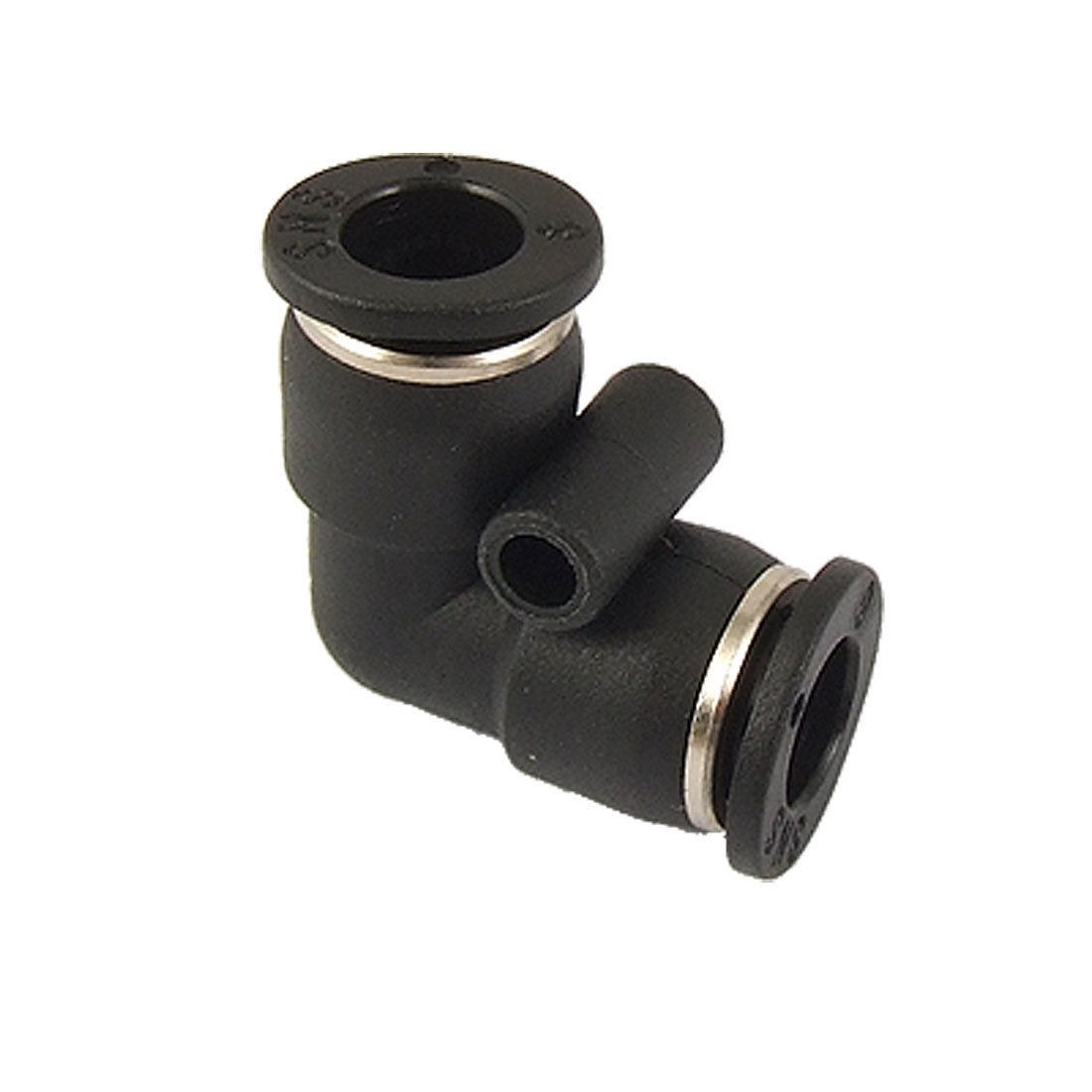 Pneumatic Piping Black Right Angle 6mm Quick Fitting
